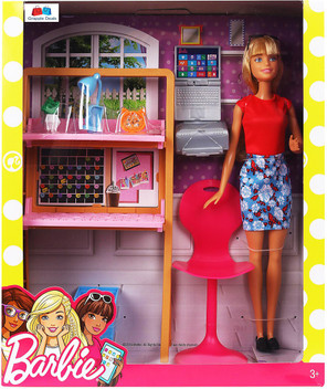 barbie office set