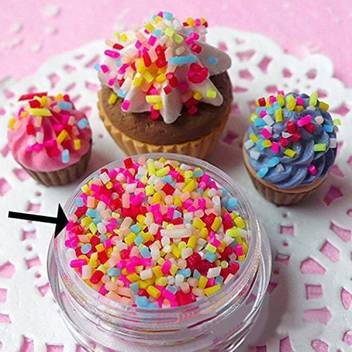 Ferbixo G Diy Polymer Clay Colorful Fake Candy Sweets Sugar