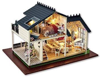 Crystalbella Toy Cutebee Doll House Miniature Diy Dollhouse