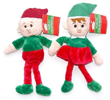 christmas house plush elves