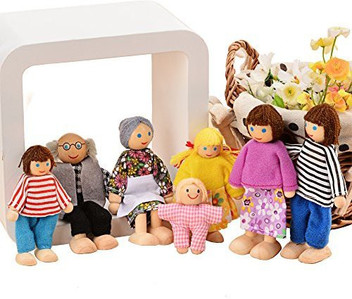 poseable dollhouse family