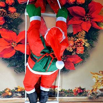 Generic Santa Claus Hmane 15 7inch Christmas Climbing Santa Hanging Santa Claus Climbing Ladder Ornament Home Party Deocr Main Red Santa Claus Hmane 15 7inch Christmas Climbing Santa Hanging Santa Claus Climbing