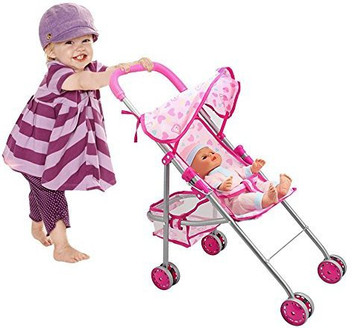 baby doll with trolley