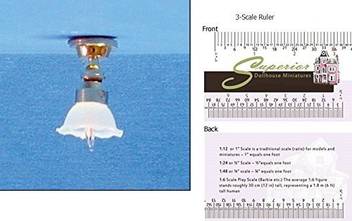 Cirkit Concepts Inc Dollhouse 1 2 Scale Fluted Shade Ceiling Lamp