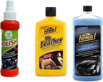 Auto Pearl 1 Pcs Mr Leather 237ml 1 Pcs Red Polish And Wash Wax 946 Ml Combo Price In India Buy Auto Pearl 1 Pcs Mr Leather 237ml