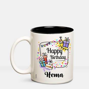 Beste Huppme Happy Birthday Hema Inner Black coffee name mug Ceramic Mug NE-47