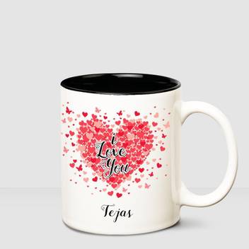 Huppme I Love You Tejas Inner Black Romantic Coffee Name Mug
