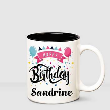 Huppme Happy Birthday Sandrine Inner Black Printed Personalized Coffee Mug Ceramic Coffee Mug Price In India Buy Huppme Happy Birthday Sandrine Inner Black Printed Personalized Coffee Mug Ceramic Coffee Mug Online
