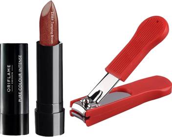 Oriflame Sweden Pure Color On The Go Lipstick 2 5g Tempting Brown 23551 With Nail Cutter Price In India Buy Oriflame Sweden Pure Color On The Go Lipstick 2 5g Tempting Brown 23551 With Nail