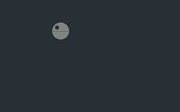 Ashd Wall Poster Minimalism Star Wars Death Star Paper Print