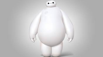 Aabhaas Wall Poster Baymax Big Hero Animated Movies Paper Print