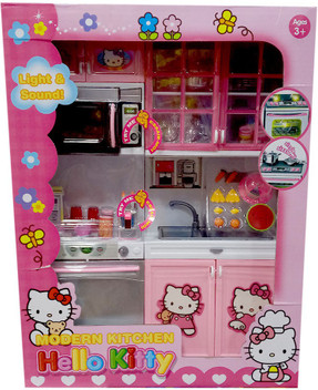 modern kitchen set hello kitty