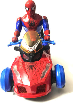 spiderman with bike toy