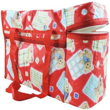 red diaper bag backpack