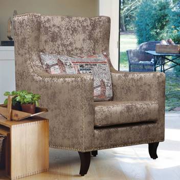 Peachtree Crystal High Back Chair Fabric Living Room Chair Price