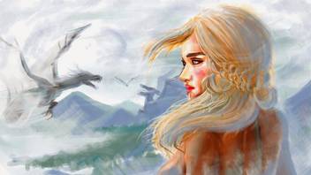 Belucky Wall Poster Artwork Dragon Game Of Thrones Fan Art Paper