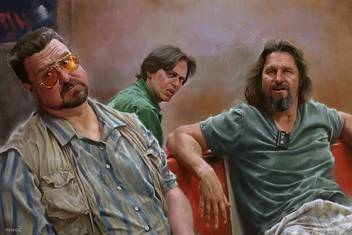 Ashd Wall Poster The Big Lebowski The Dude Walter Sobchak Steve