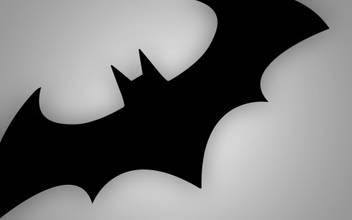 Akhuratha Wall Poster Logo Simple Background Batman Paper Print
