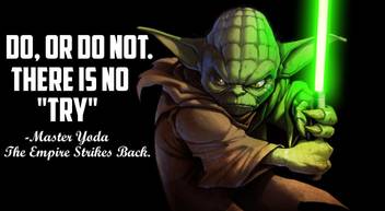 Belucky Master Yoda Quote K Wallposter Paper Print Quotes