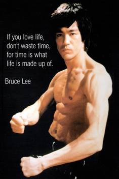 Athah Fine Quality Poster Bruce Lee Motivational Quote Paper