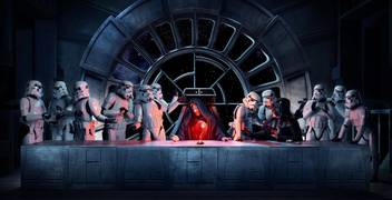 Aabhaas Wall Poster Darth Vader Emperor Palpatine Stormtrooper Star Wars The Last Supper Paper Print Gaming Posters In India Buy Art Film Design Movie Music Nature And Educational Paintings Wallpapers At Flipkart Com