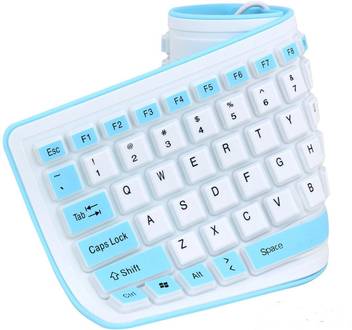 Vibex Air Pro Flexible Mini Bluetooth Keyboard Portable Silicone Rollup Waterproof Flexible Keyboard Bluetooth Wireless Multi Device Keyboard Vibex Flipkart Com