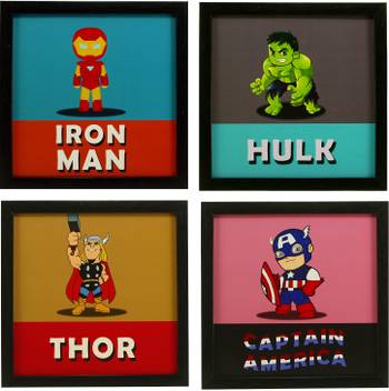 Indianara Kids Decor Iron Man Hulk Thor Captain America Digital