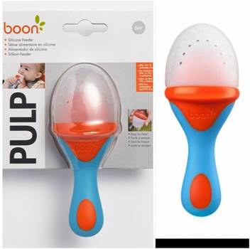 Boon Pulp Silicon Baby Feeder Blue Orange 125 Ml Buy Boon Spoon Products In India Flipkart Com