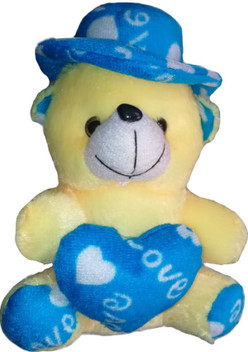 blue and yellow teddy bear