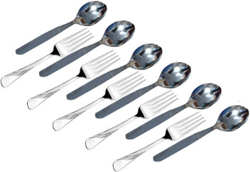 stainless steel baby spoon and fork set