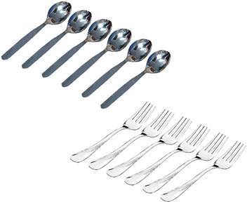 stainless steel baby spoon and fork set