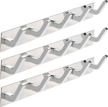 Docoss Set Of 3 Welcome Glossy 5 Pin Bathroom Cloth Hanger Door Wall Hooks For Hanging Keys Clothes Holder Hook Rail Price In India Buy Docoss Set Of 3 Welcome Glossy 5 Pin Bathroom