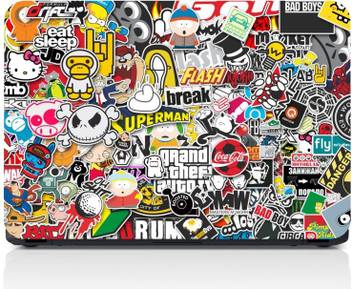 Grapeape Grapeape 3m Vinyl Gta Stickers Collage Laptop Skin High Quality 3m Vinyl 3m Vinyl Laptop Decal 15 6 Price In India Buy Grapeape Grapeape 3m Vinyl Gta Stickers Collage Laptop