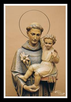 Asd Saint Anthony Statue Wall Poster 13 19 Inches Matte Finish