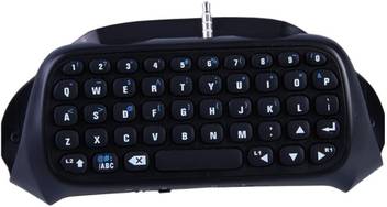 Microware Mini Portable Wireless Chatpad Bluetooth Keyboard For Ps4 Playstation 4 Controller Wireless Gaming Keyboard Microware Flipkart Com