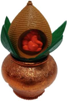 Flipkart Com Shreeji Decoration 3 5 No Copper Loti Kalash With