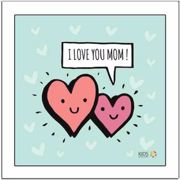 I Love You Mom Paper Print Quotes Motivation Posters In India
