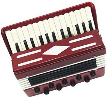 Jili Online Dollhouse Miniature Accordion Music Room Bedroom