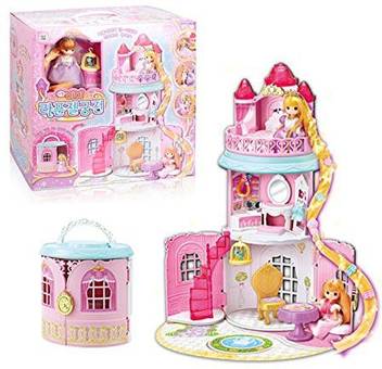 Mimi World Toy Little Rapunzel Castle Little Princess House For Girls Little Rapunzel Castle Little Princess House For Girls Buy Doll Toys In India Shop For Mimi World Toy Products