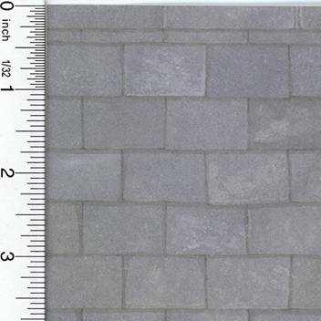 Jackson Miniatures Dollhouse Wallpaper Old Grey Slate Roofing