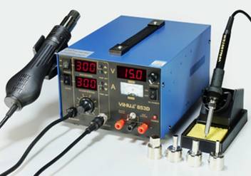 Yihua 3in1 Soldering Hot Air Gun Dc Power Supply Soldering Station Smd Rework Station Soldering