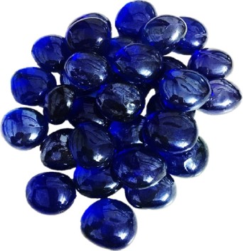 blue glass decorative items