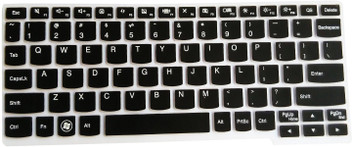 Saco Chiclet Keyboard Skin for Lenovo IdeaTab K3011W Black with Clear