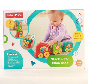 fisher price stack & roll choo choo