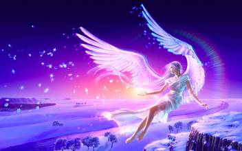 Akhuratha Anime Angel Screensaver Wall Poster Paper Print