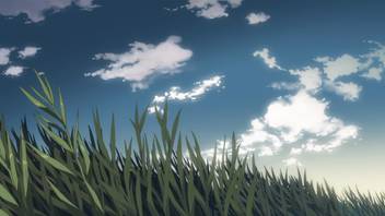 Akhuratha Anime Animated Drawn Skyscapes Second Centimeters Grass