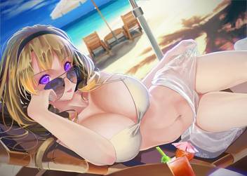 Akhuratha Anime Anime Underwear Hot Pants Sunglasses Big Boobs