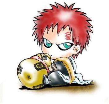 Akhuratha Anime Ashippuden Naruto Gaara Characters Chibi Wall