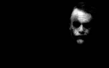 Wall Poster Joker Batman The Dark Knight Heath Ledger Dark Black