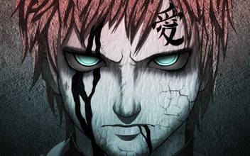 Ashd Anime Boys Gaara Naruto Shippuden Wall Poster Paper Print